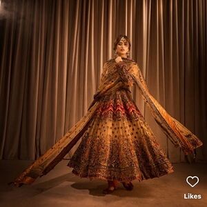 Embroidered HSY Multicolor Dress